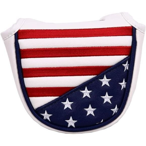 USA Stars and Stripes Magnetic Closure Golf Mallet Putter Head Cover for Odyssey - Picture 5 of 5